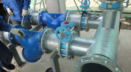 Y型管道過濾器應用安裝現場