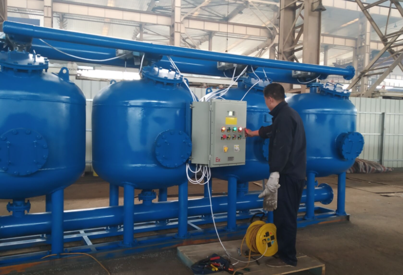 工業淺層砂過濾器應用現場