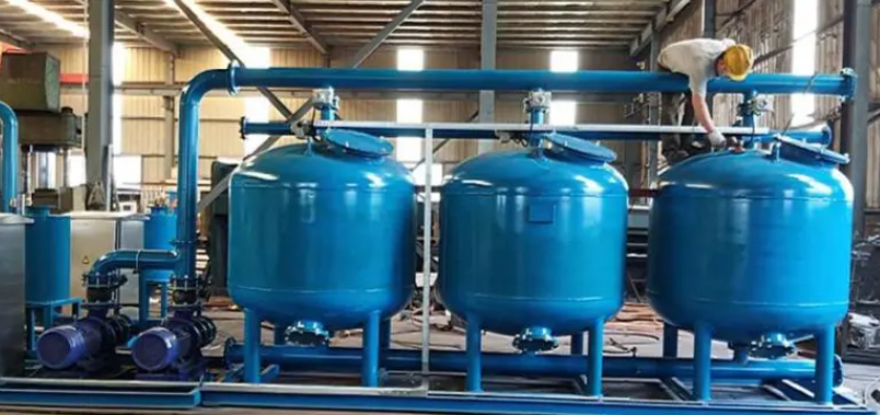 工業(yè)淺層砂過濾器應(yīng)用現(xiàn)場