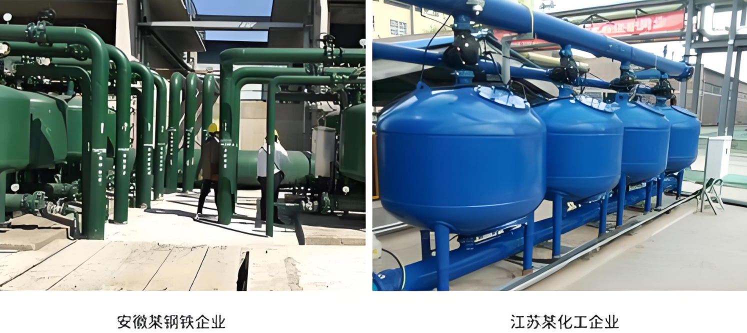 工業(yè)淺層砂過濾器應(yīng)用現(xiàn)場